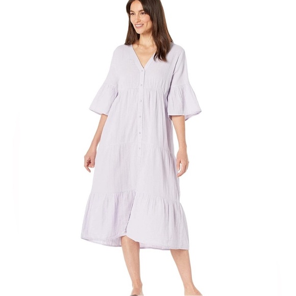 Pact Women's Midi Dress - Light Purple - Picture 1 of 7